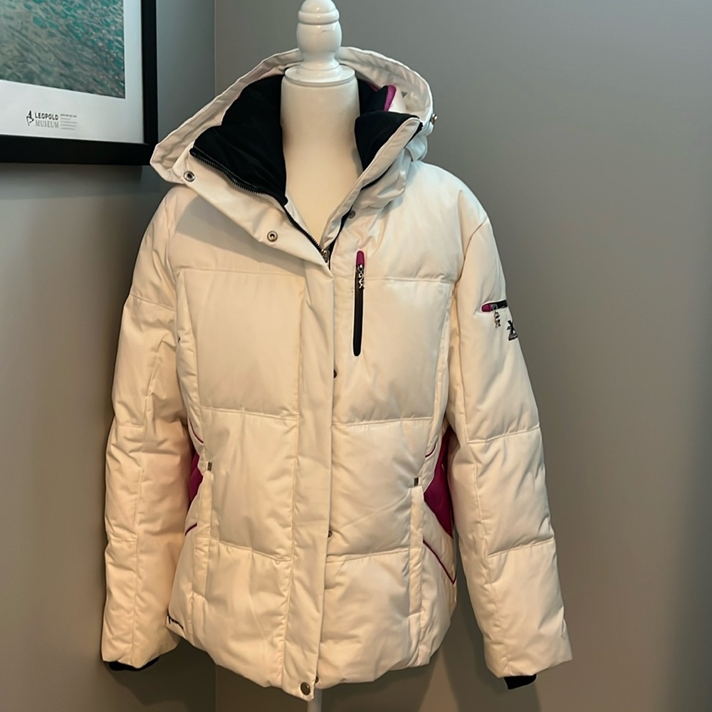 Zero Xposur Women’s Ski Jacket White with Purple Accents Sz XL